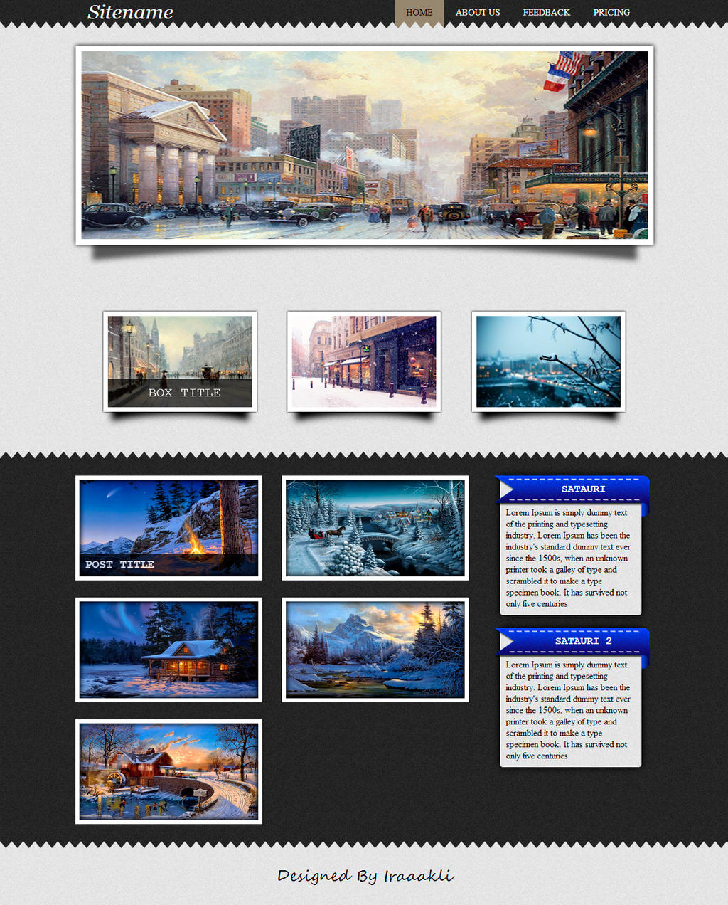 website layout by iraaakli on DeviantArt