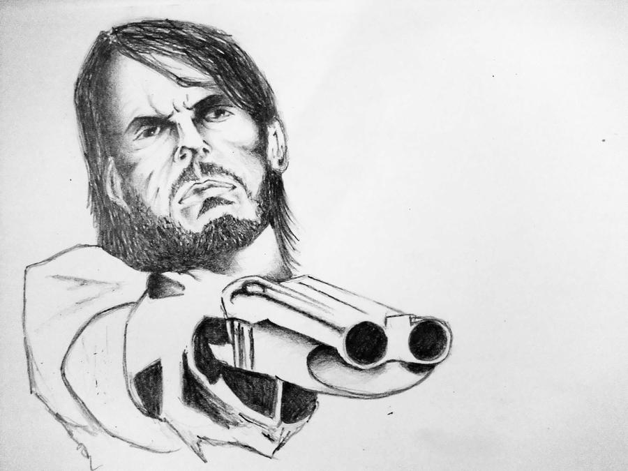 Red Dead redemption- fast sketch by godgott on DeviantArt