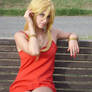 Panty red dress cosplay2