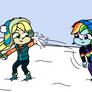 Snowball fight Appledash