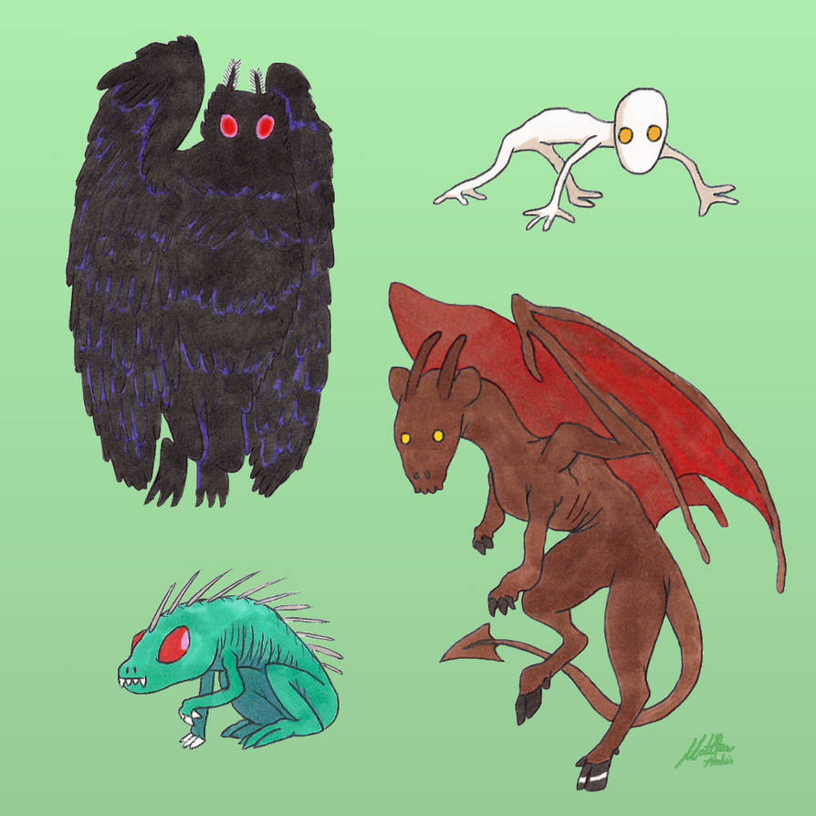 Cryptids I by Matthew-Hoobin on DeviantArt