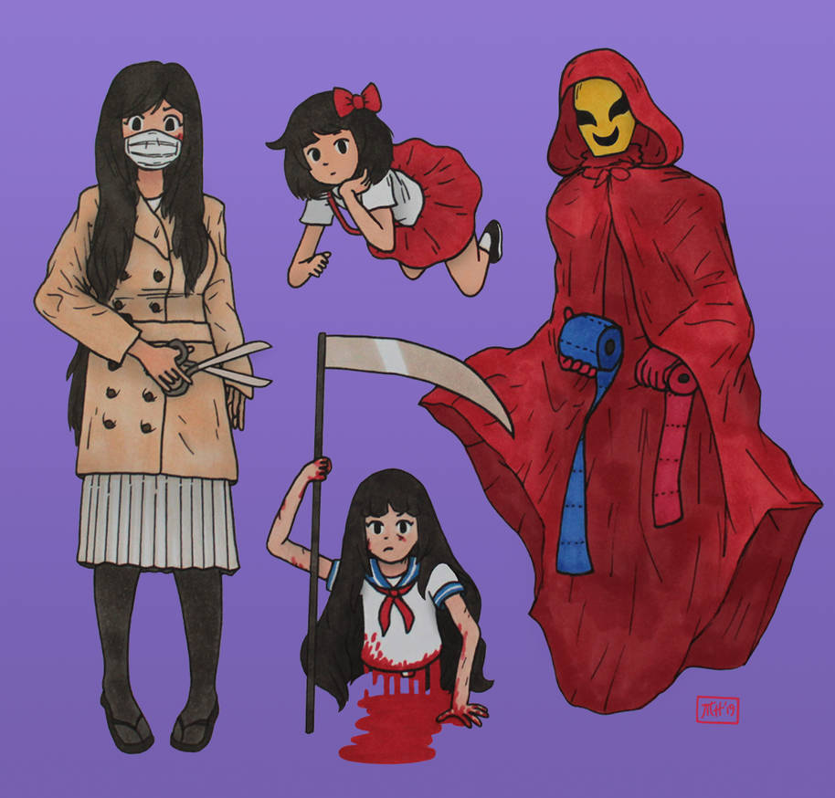 Japanese Urban Legends I by MatthewHoobin on DeviantArt