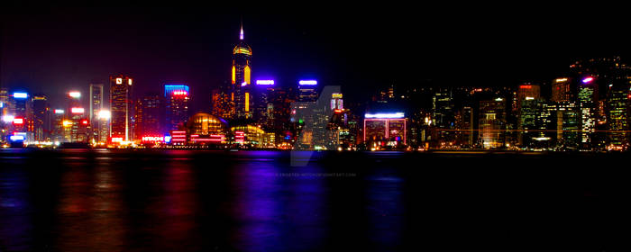 night scene, HK