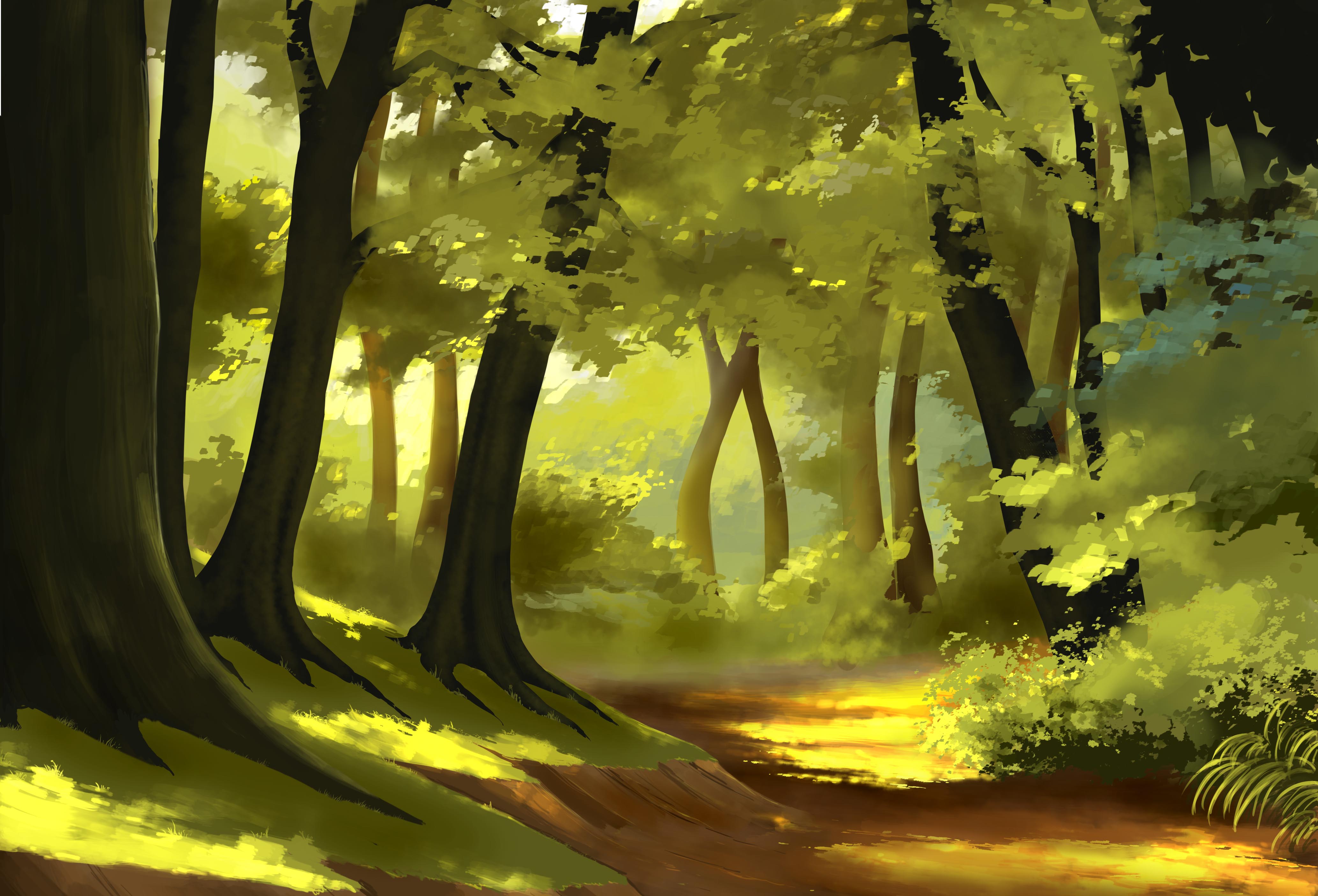 simple forest  by StephanBored on DeviantArt