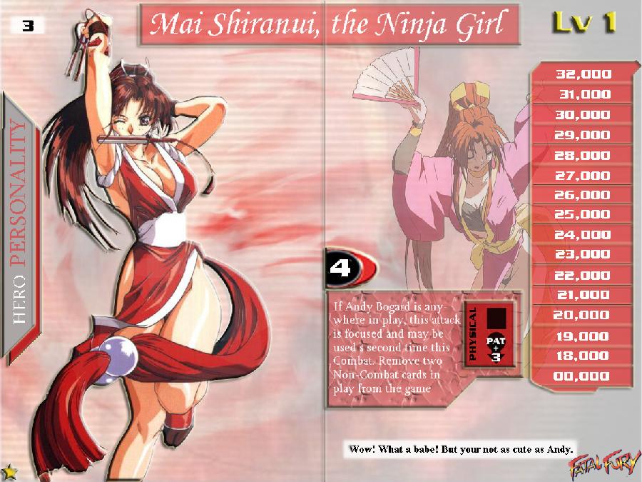 Mai Shiranui card