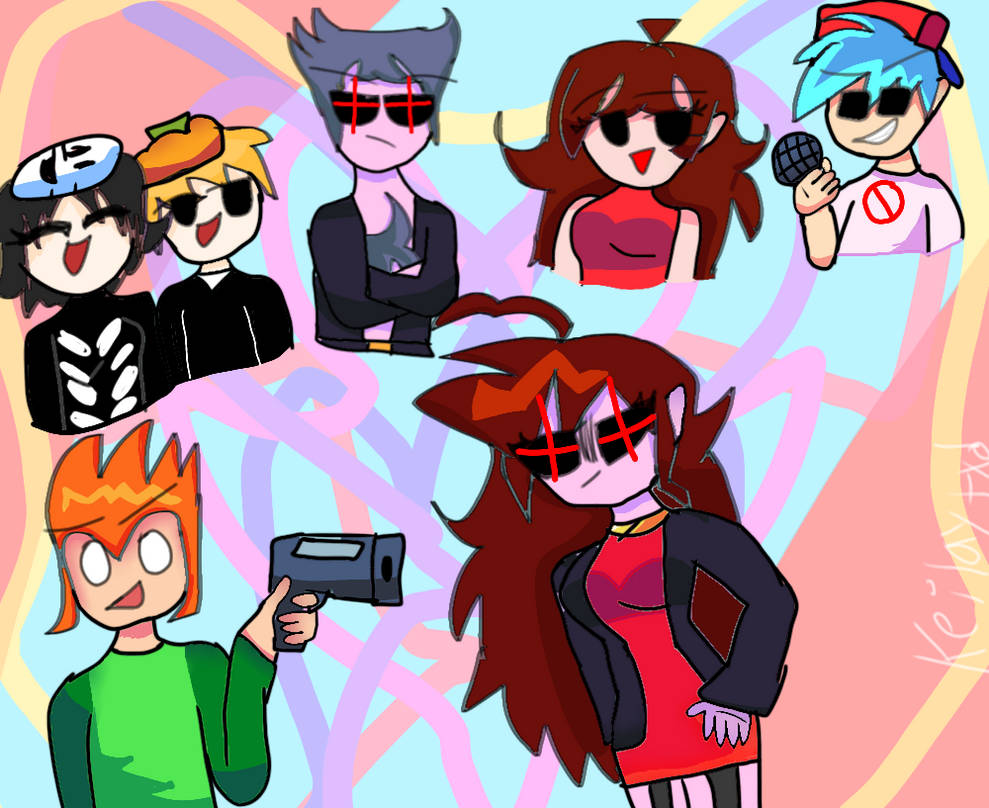 All the characters of FNF uwu by Keilaytxd on DeviantArt