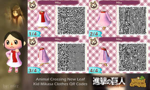 Animal Crossing NL: Kid Mikasa QR Codes