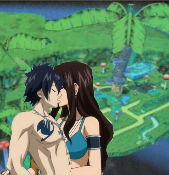 Kana and Grey kisse in Pianta Village