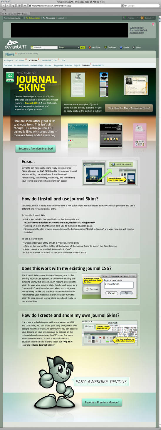 Journal Skins Feature Article by endosage on DeviantArt