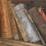 Old books - Oil painting
