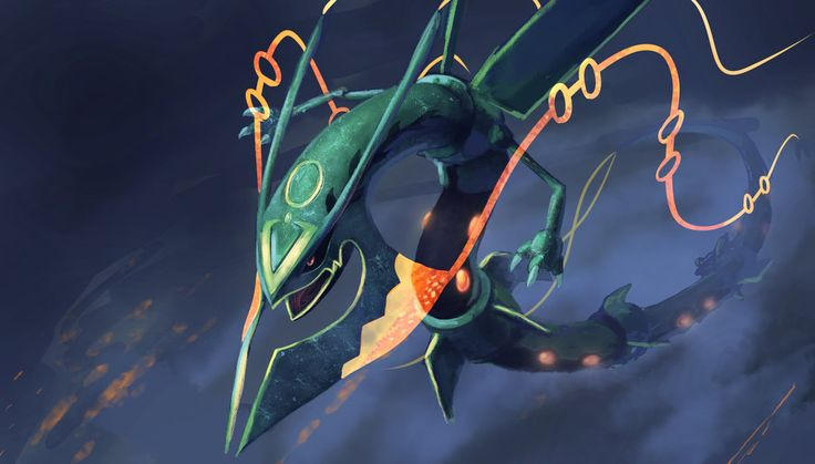 49+] Shiny Mega Rayquaza Wallpaper