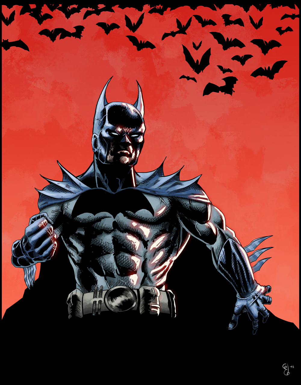 The Batman (color version) by ElieBongrand on DeviantArt