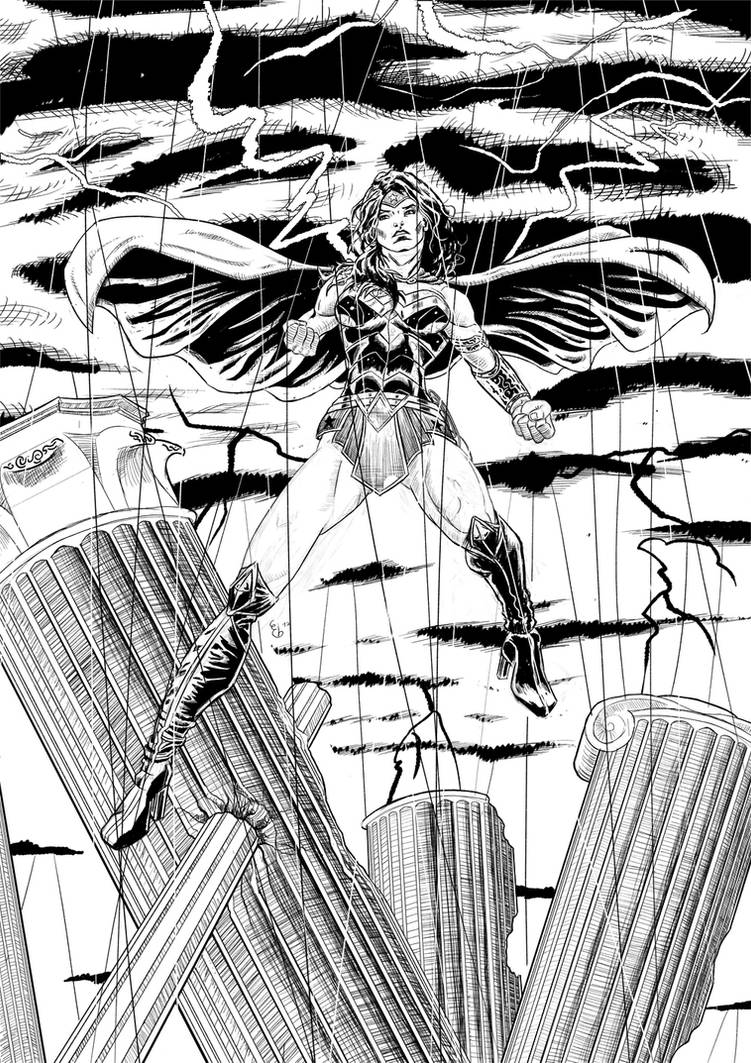Wonder Woman, Goddess of War by ElieBongrand