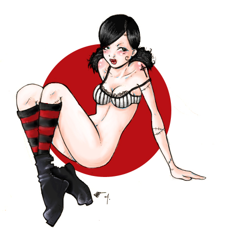 Coloured Pinup