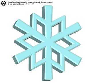 Snowflake 3D Render