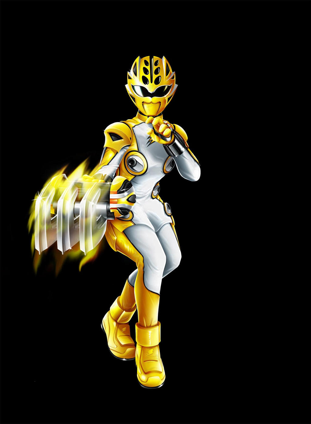 POWER RANGERS JUNGLE FURY - YELLOW MASTER MODE by DXPRO on DeviantArt