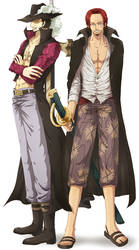 Shanks and Mihawk