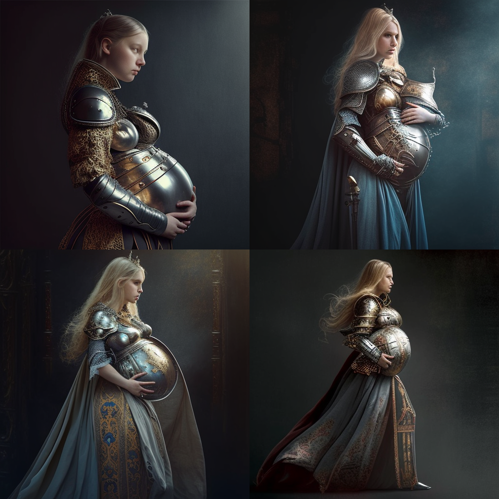 Maternity Deviantart birthcoach Pregnant woman with knight armor. full by ...