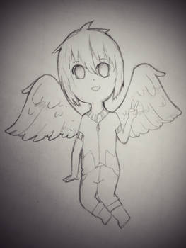 Sketch chibi: glaceonkisses24