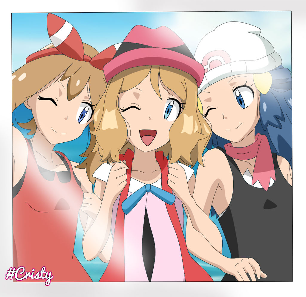 Serena, May and Dawn! (Serena, Aura  y Maya!)