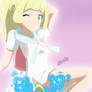 Lillie and Nebby (Lylia y Nebulilla)