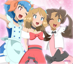 Serena, Shauna and Miette