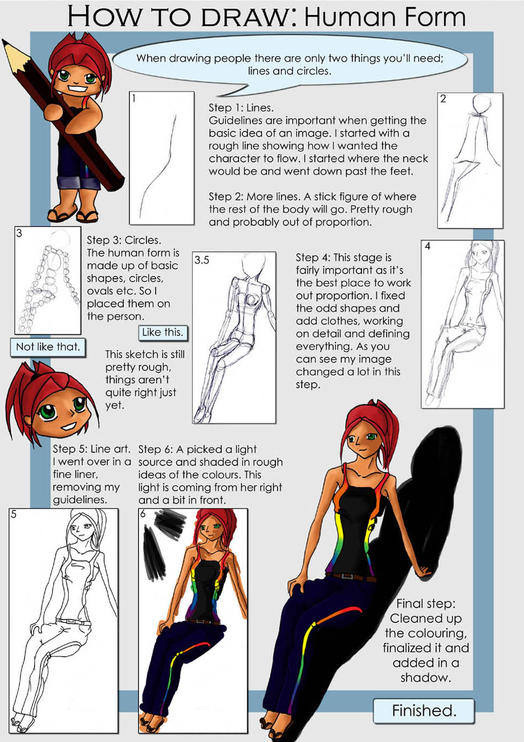 How to draw humans by Childsnake on DeviantArt