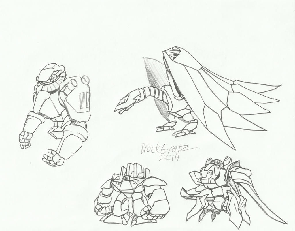 Mecha Concept Sheet 3 by UnstableReactor on DeviantArt