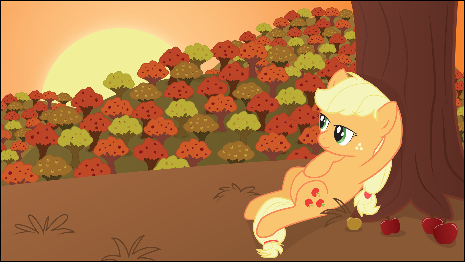 Applejack at Sunset