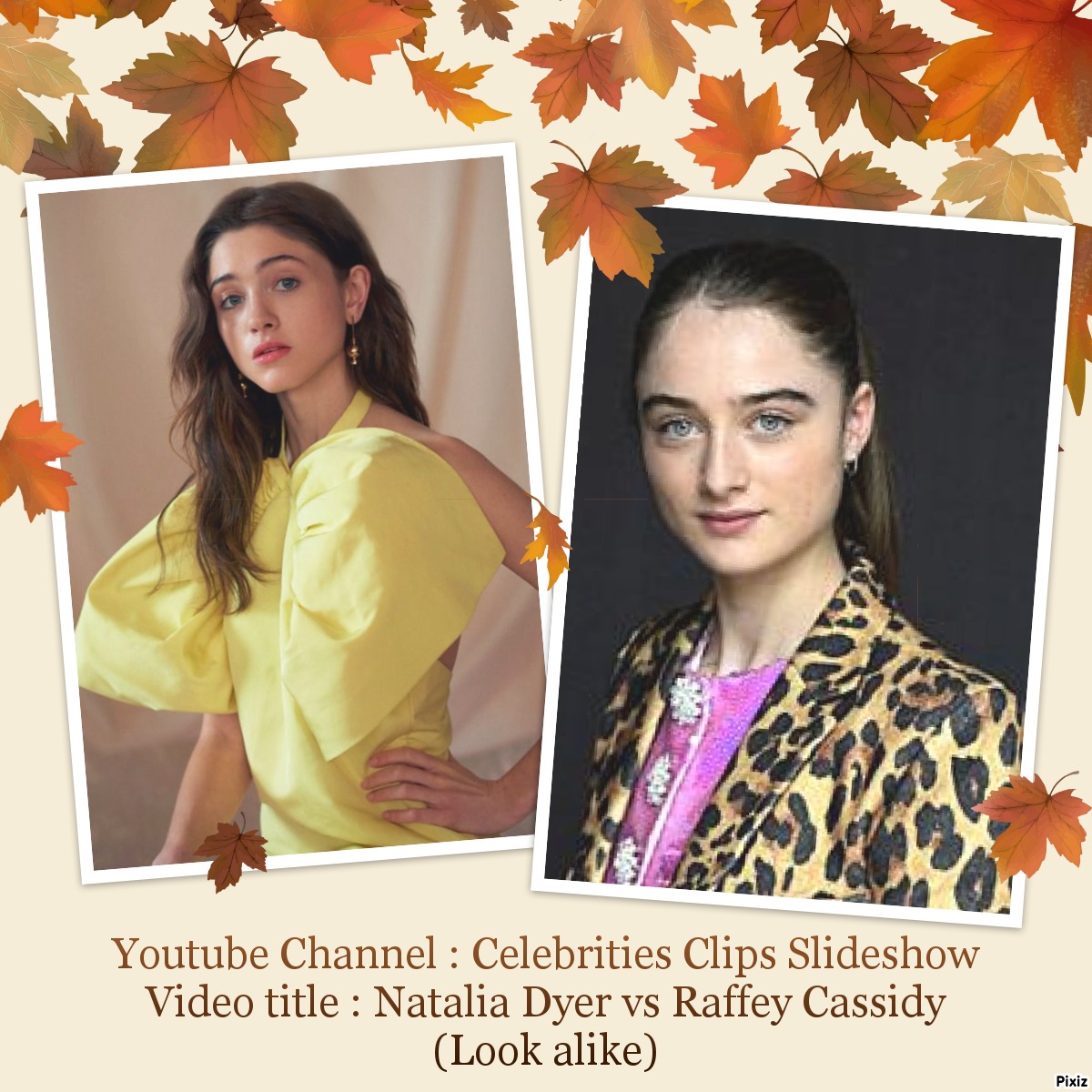 Natalia Dyer vs Raffey Cassidy (Look alike) by Gothicatdarkness on