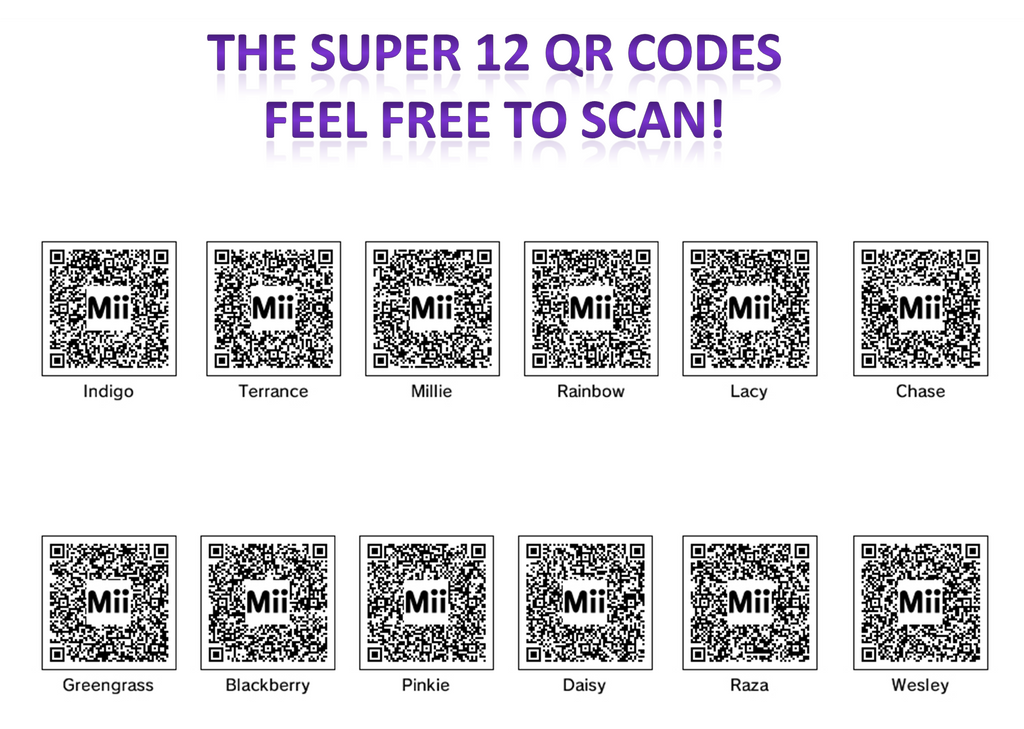 The Super 12 QR Codes by MeganTheApexVillager on DeviantArt