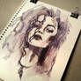 Watercolor Bellatrix Lestrange