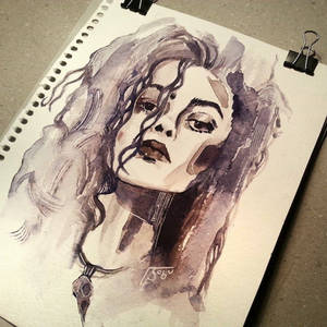 Watercolor Bellatrix Lestrange