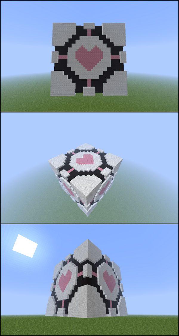 Minecraft: Companion Cube by Robotica13 on DeviantArt