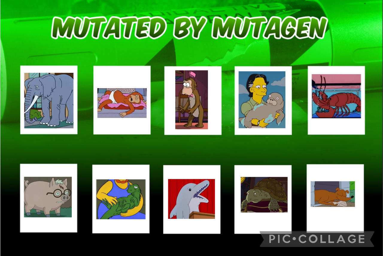 Simpsons Animals Mutated by Mutagen (Request) by edselense on DeviantArt