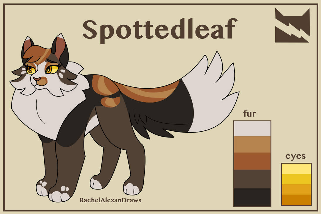 Spottedleaf Sticker Spottedleaf - Character Ref Sheet by RachelAlexanDraws on DeviantArt
