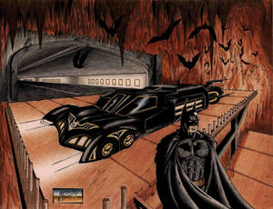 Batman in the Batcave