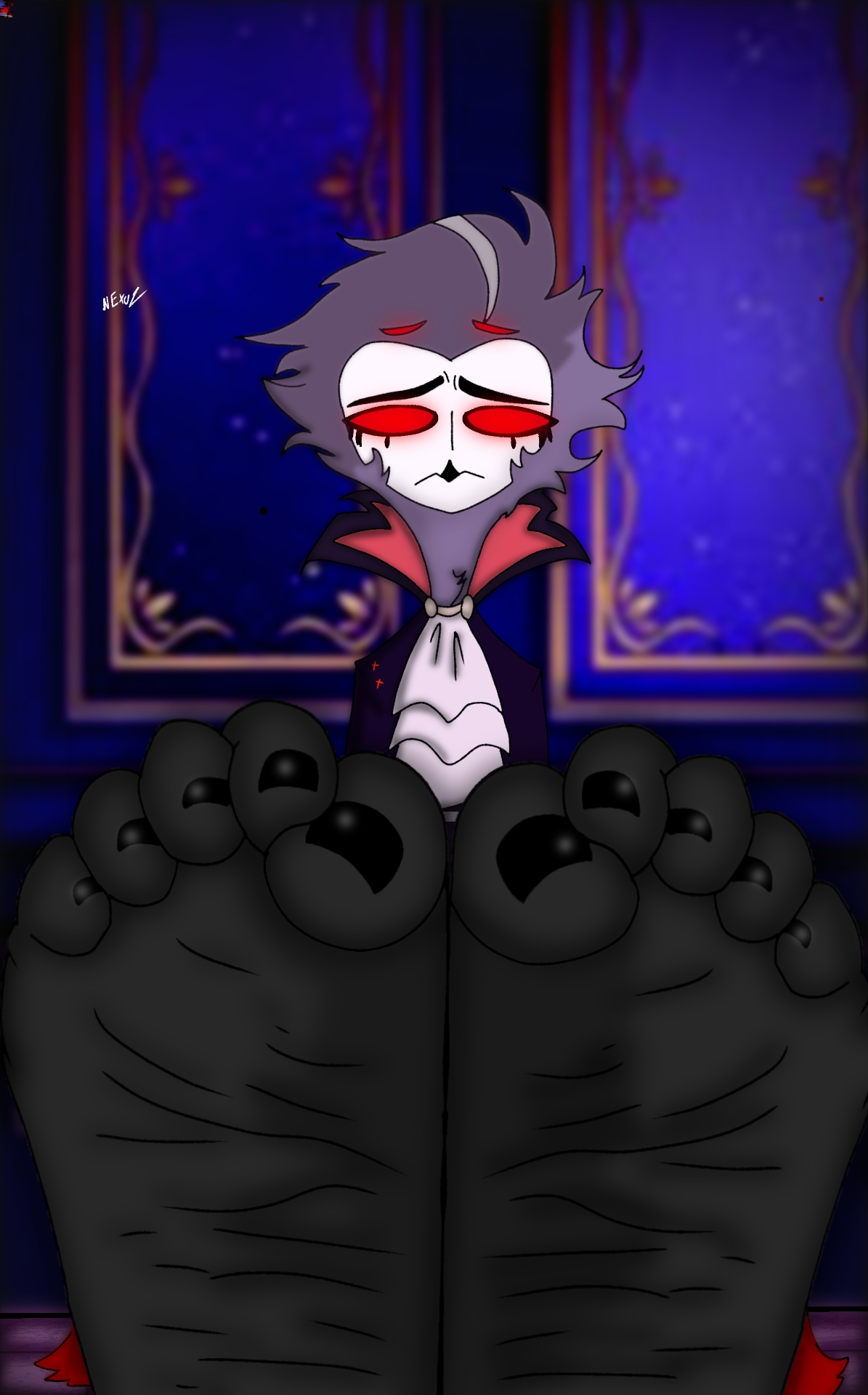 Redscript77 Foot Demon Stolas Sadness Feet by Nexuzlion on DeviantArt
