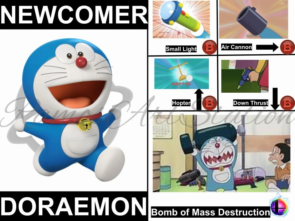 Doraemon Smash Bros Moveset By Ramosartstation On Deviantart