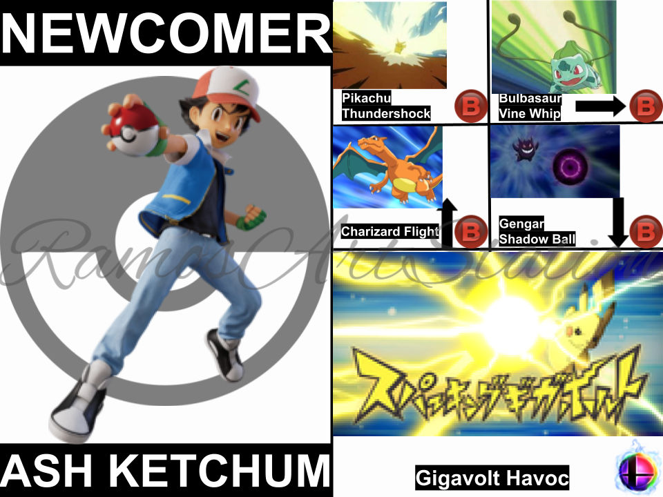 Ssb Move Set Ash Smash Bros Moveset by RamosArtStation on DeviantArt