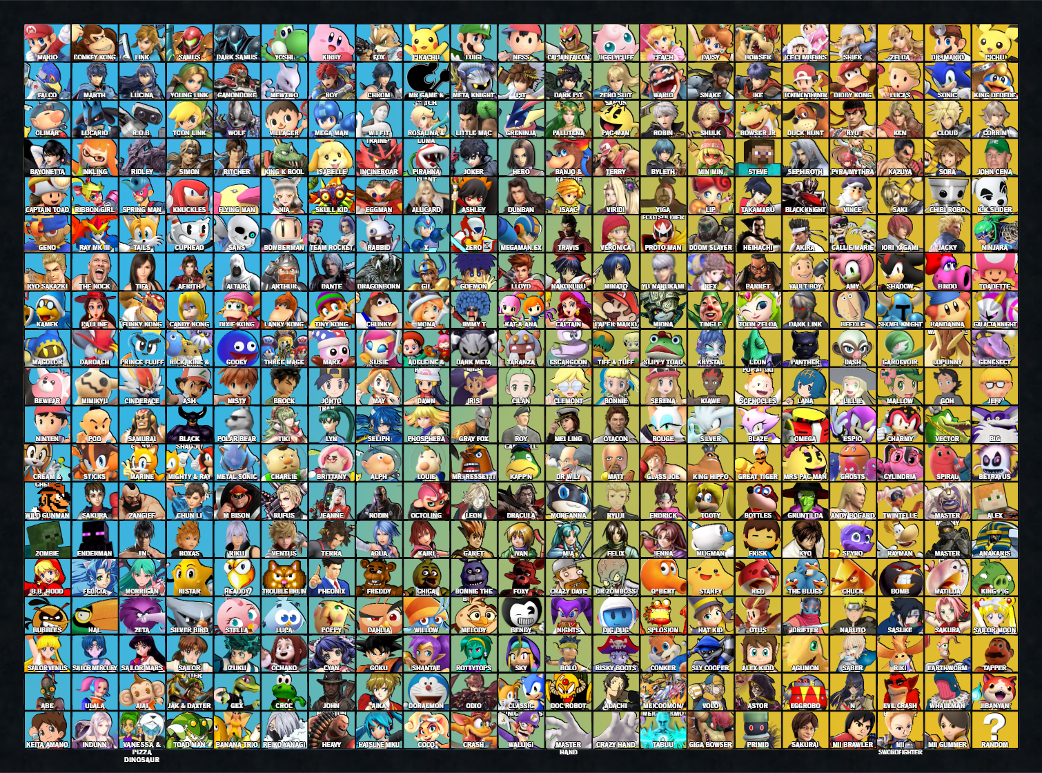 Project Smash Roster Custom Smash Roster Update 3 by RamosArtStation on DeviantArt