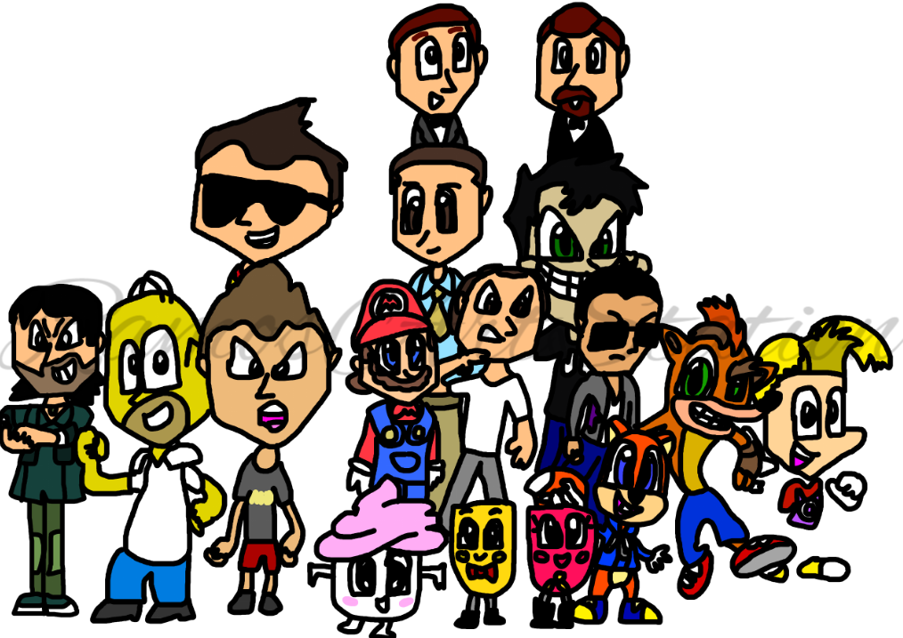 Deviantart Team Group Drawing for gamerliampro by RamosArtStation on DeviantArt