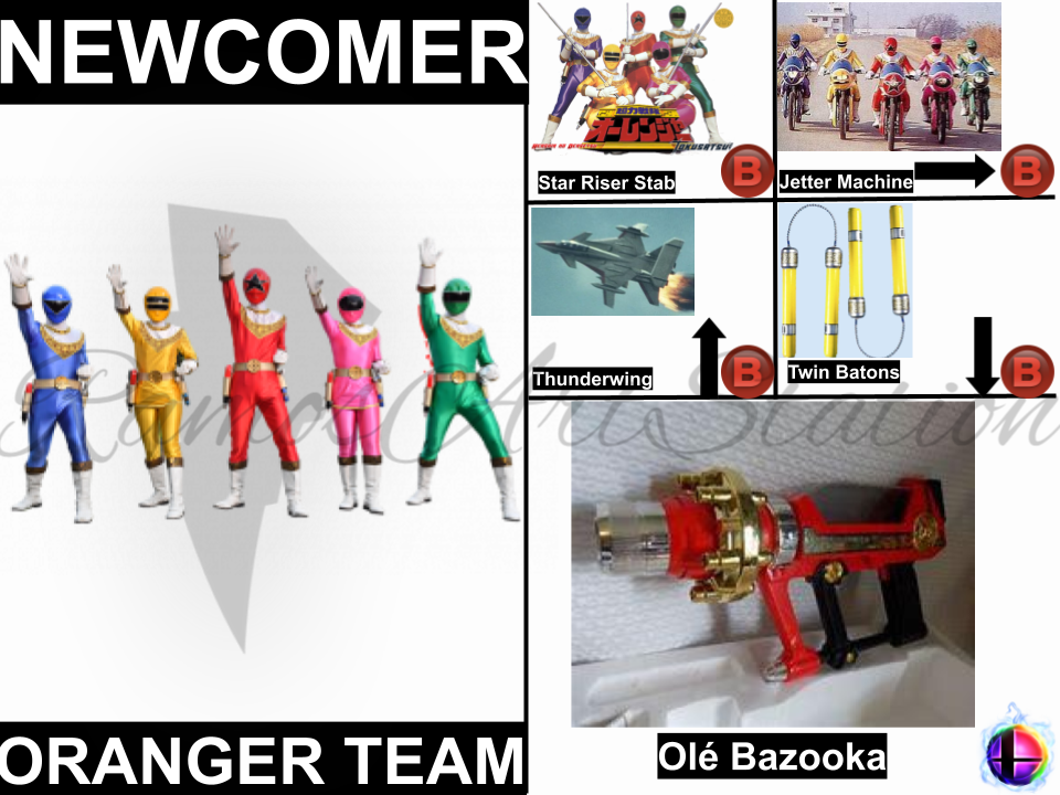 Oh Ranger Team Oranger Team Smash Bros Moveset by RamosArtStation on DeviantArt