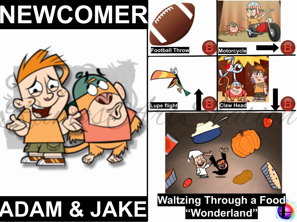 Adam and Jake Smash Bros Moveset by RamosArtStation on DeviantArt
