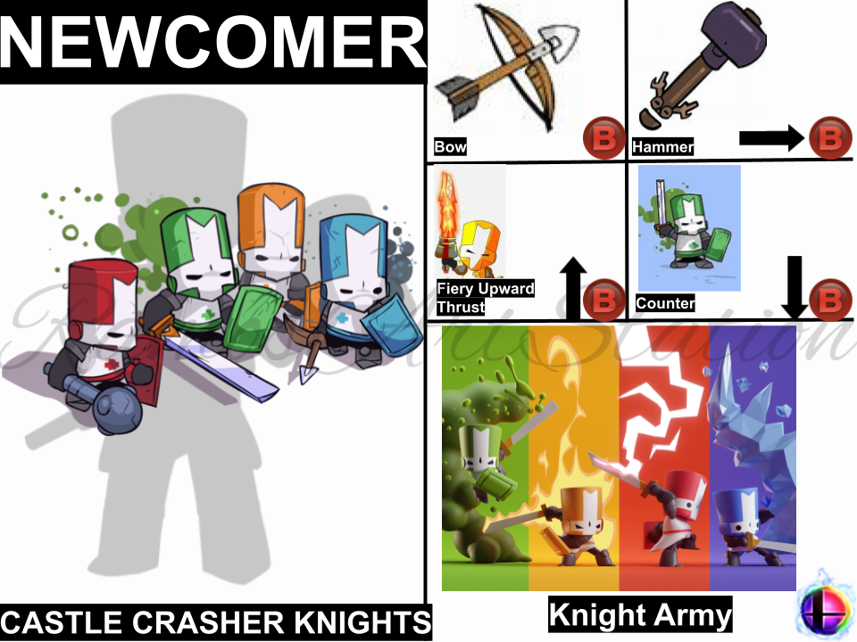 Castle Crasher Knights Smash Bros Moveset by RamosArtStation on DeviantArt