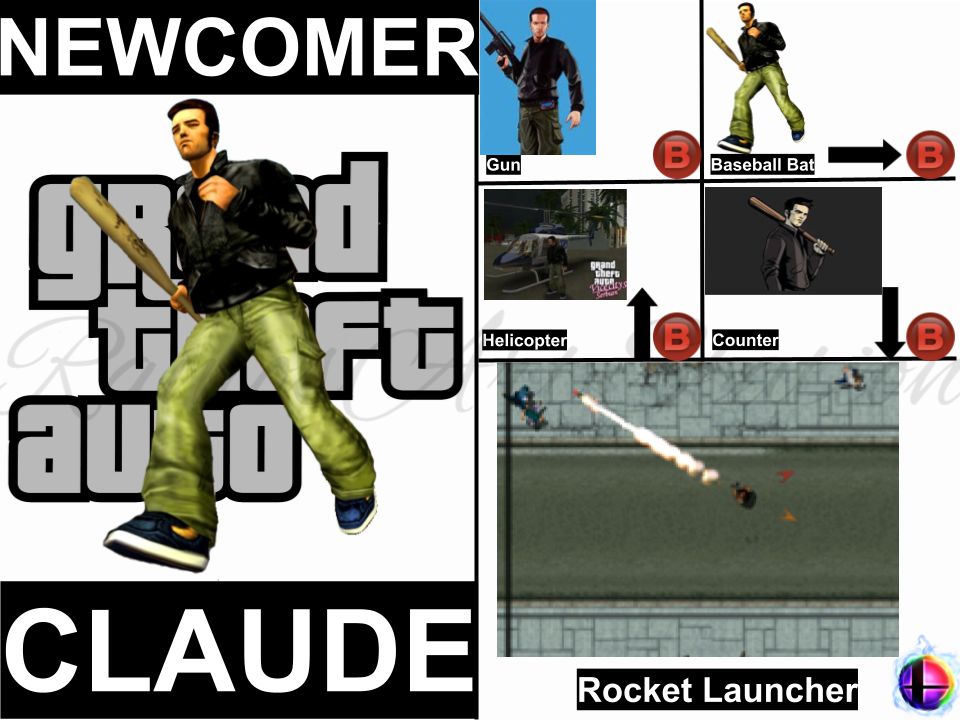 Claude Speed (GTA III), Super smash bros metal Wiki