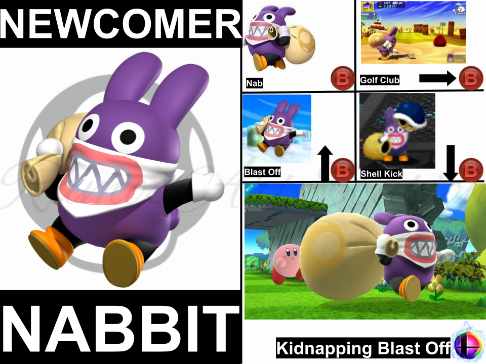 Nabbit Smash Bros Moveset by RamosArtStation on DeviantArt