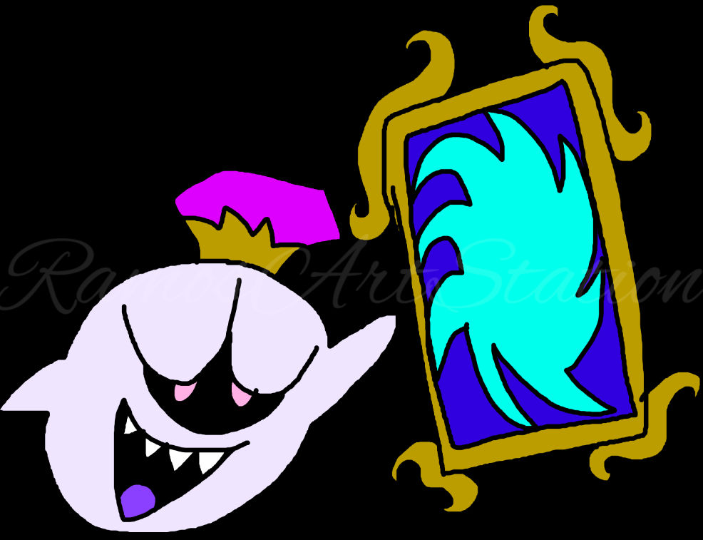 King Boo painting frame by RamosArtStation on DeviantArt