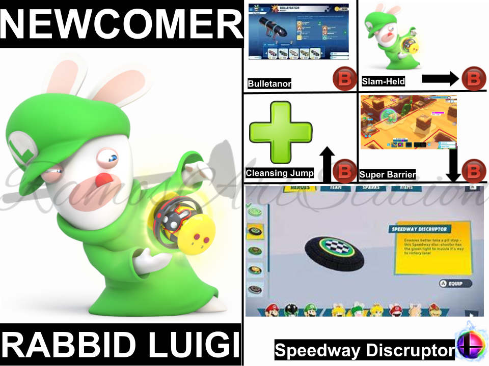 Smasher Rabbids Rabbid Luigi Smash Bros Moveset by RamosArtStation on DeviantArt