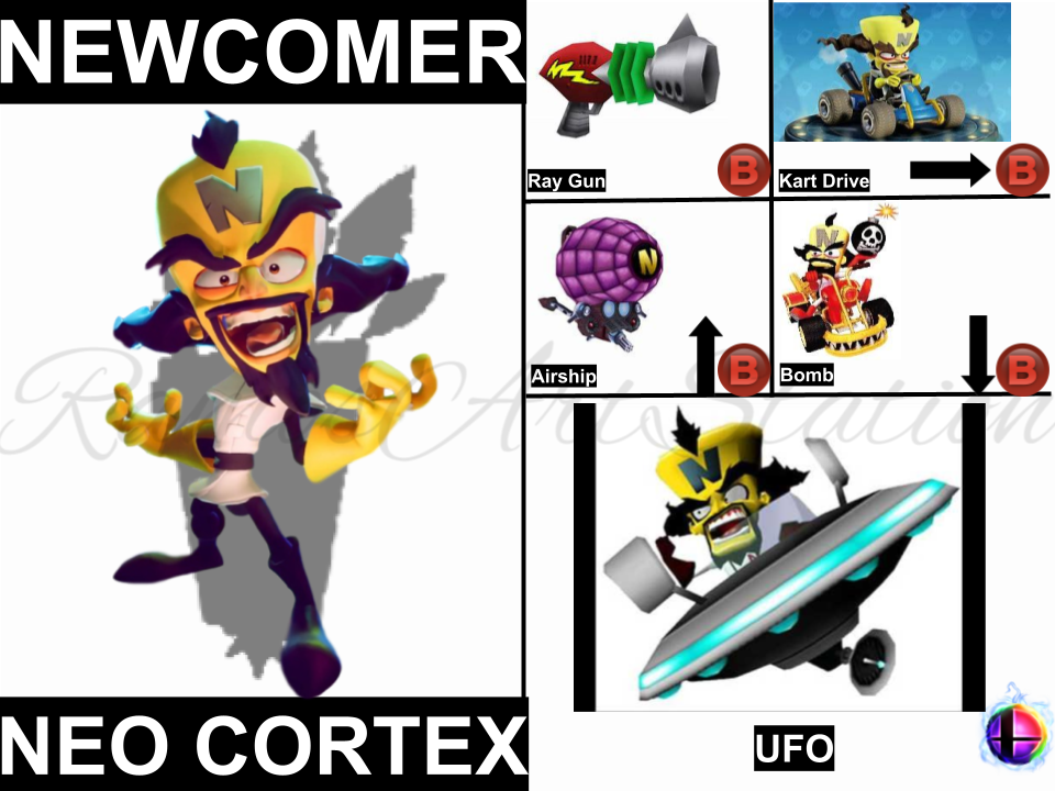 Neo Cortex Build Neo Cortex Smash Bros Moveset by RamosArtStation on DeviantArt